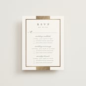 "Refined style" - Foil-Pressed Multi-Event RSVP Cards in Slate by Stacey Meacham - Front