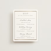 "Luster" - Foil-Pressed Multi-Event RSVP Cards in Cotton by Stacey Meacham - Front
