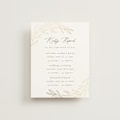 "Bianca" - Foil-Pressed Multi-Event RSVP Cards in Ink by Kristie Kern - Front