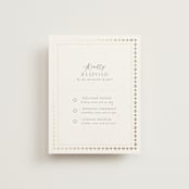 "Islamic Arch" - Foil-Pressed Multi-Event RSVP Cards in Scarlet by Sabrin Deirani - Front