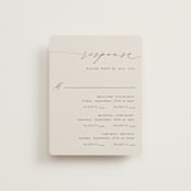 "gathering" - Foil-Pressed Multi-Event RSVP Cards in Smoke by Olivia Raufman - Front