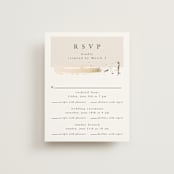 "Modern Serene" - Foil-Pressed Multi-Event RSVP Cards in Blush by Hannah Williams - Front