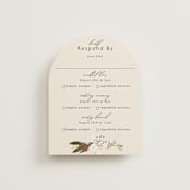 "Delicate" - Foil-Pressed Multi-Event RSVP Cards in Terracotta by Susan Moyal - Front