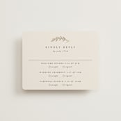 "To Hold" - Foil-Pressed Multi-Event RSVP Cards in Ivory by Carolyn Nicks - Front