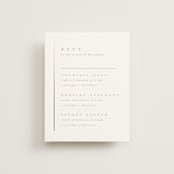 "Ampersand glam" - Foil-Pressed Multi-Event RSVP Cards in Powder by Creo Study - Front