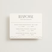 "Inventive" - Foil-Pressed Multi-Event RSVP Cards in Pepper by Olivia Raufman - Front