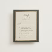"Hillside" - Foil-Pressed Multi-Event RSVP Cards in Graphite by Everett Paper Goods - Front