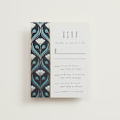 "Deco pattern" - Foil-Pressed Multi-Event RSVP Cards in Cote d'azur by Ana de Sousa - Front