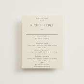 "Walnut" - Foil-Pressed Multi-Event RSVP Cards in Linen by Blustery August - Front