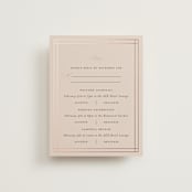 "Champagne" - Foil-Pressed Multi-Event RSVP Cards in Rose by Ani Somi - Front