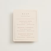 "Warm affection" - Foil-Pressed Multi-Event RSVP Cards in Dusty Rose by Stacey Meacham - Front