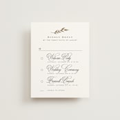 "tompouce" - Foil-Pressed Multi-Event RSVP Cards in Diamond by chocomocacino - Front
