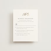 "Embrace" - Foil-Pressed Multi-Event RSVP Cards in Cloudy by Jennifer Postorino - Front