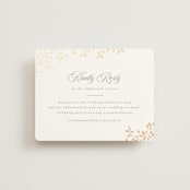 "Aperol" - Foil-Pressed RSVP Online Enclosure Cards in Chiffon by Kristie Kern - Front