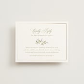 "Marmont" - Foil-Pressed RSVP Online Enclosure Cards in Lilac by Kristie Kern - Front