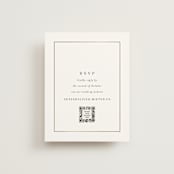 "Bianca" - Foil-Pressed RSVP Online Enclosure Cards in Sugar by Jessica Williams - Front
