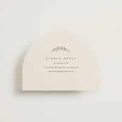 "To Hold" - Foil-Pressed RSVP Online Enclosure Cards in Ivory by Carolyn Nicks - Front