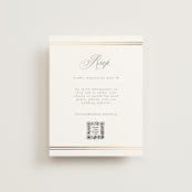 "Classic Elegance" - Foil-Pressed RSVP Online Enclosure Cards in Pearl by Nicole Walsh - Front