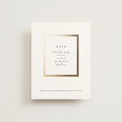 "Defined" - Foil-Pressed RSVP Online Enclosure Cards in Snow by mo kelley - Front