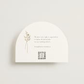 "Wildflower" - Foil-Pressed RSVP Online Enclosure Cards in Cotton by Jennifer Postorino - Front