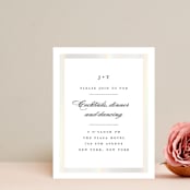 "Lasting love" - Gloss-Press® Reception Card in Moonstone by Stacey Meacham - Front
