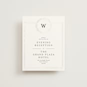 "Little Wreath" - Gloss-Press® Reception Card in Pearl by Phrosné Barwood - Front