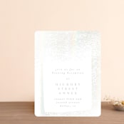 "the mill park" - Gloss-Press® Reception Card in Opal by Phrosné Barwood - Front