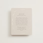 "Kumamoto" - Gloss-Press® Reception Card in Pearl by Ani Somi - Front