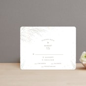 "Botanical Filigree" - Gloss-Press® RSVP Cards in Sand by Phrosné Barwood - Front