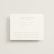 "Chic Wreath" - Gloss-Press® RSVP Cards in Cloud by Kelly Schmidt - Front