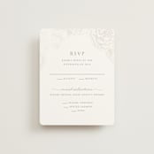 "Au Jardin" - Gloss-Press® RSVP Cards in Opal by Rochelle Renee - Front
