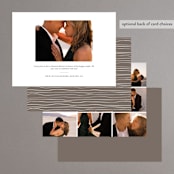 "Golden Rehearsal" - Rehearsal Dinner Invitations in Gold by Lehan Veenker - Back of Card Options