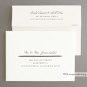 "Golden Rehearsal" - Rehearsal Dinner Invitations in Gold by Lehan Veenker - FREE Recipient Addressing