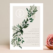 "Watermark" - Rehearsal Dinner Invitations in Cypress by Kaydi Bishop - Front