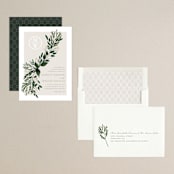"Watermark" - Rehearsal Dinner Invitations in Cypress by Kaydi Bishop - Assembled