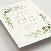 "Verdure" - Rehearsal Dinner Invitations in Garden by Leah Bisch - Detail