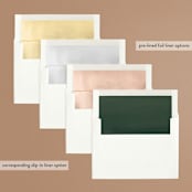 "Green Wreath" - Rehearsal Dinner Invitations in Champagne by Lori Wemple - Envelope Liner Options