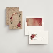 "Organic Florals" - Rehearsal Dinner Invitations in Autumn by Susan Moyal - Assembled
