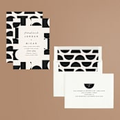 "Kenai" - Rehearsal Dinner Invitations in Shadow by Carly Reed Walker - Assembled