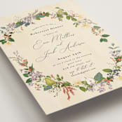 "Fruits & Floral" - Rehearsal Dinner Invitations in Champagne by Susan Moyal - Detail
