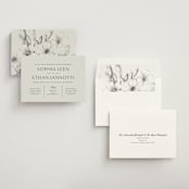 "Sophisticate" - Rehearsal Dinner Invitations in Slate by Jennifer Postorino - Assembled