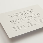 "Sophisticate" - Rehearsal Dinner Invitations in Slate by Jennifer Postorino - Detail
