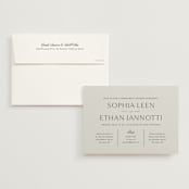 "Sophisticate" - Rehearsal Dinner Invitations in Slate by Jennifer Postorino - Invitation with Envelope