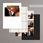 "Classic Welcome" - Rehearsal Dinner Invitations in Sand by Inkblot Design - Back of Card Options