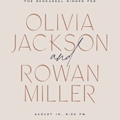 "Forward" - Rehearsal Dinner Invitations in Beach by Owl and Toad - Detail