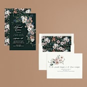 "Floral Bouquet" - Rehearsal Dinner Invitations in Garden by Alethea and Ruth - Assembled