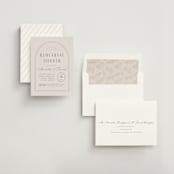 "Classic Edge" - Rehearsal Dinner Invitations in Cream by Kristen Smith - Assembled