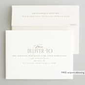 "Traditional Rehearsal Dinner" - Rehearsal Dinner Invitations in Quartz by Joanna Griffin - FREE Recipient Addressing