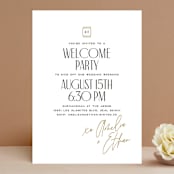 "Polished" - Rehearsal Dinner Invitations in Marble by Owl and Toad - Front