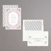 "Delight" - Rehearsal Dinner Invitations in Blush by Elly - Assembled